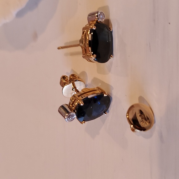 Sapphire and Diamond Earrings 💎✨️HOST PICK💎✨️ - Picture 4 of 6